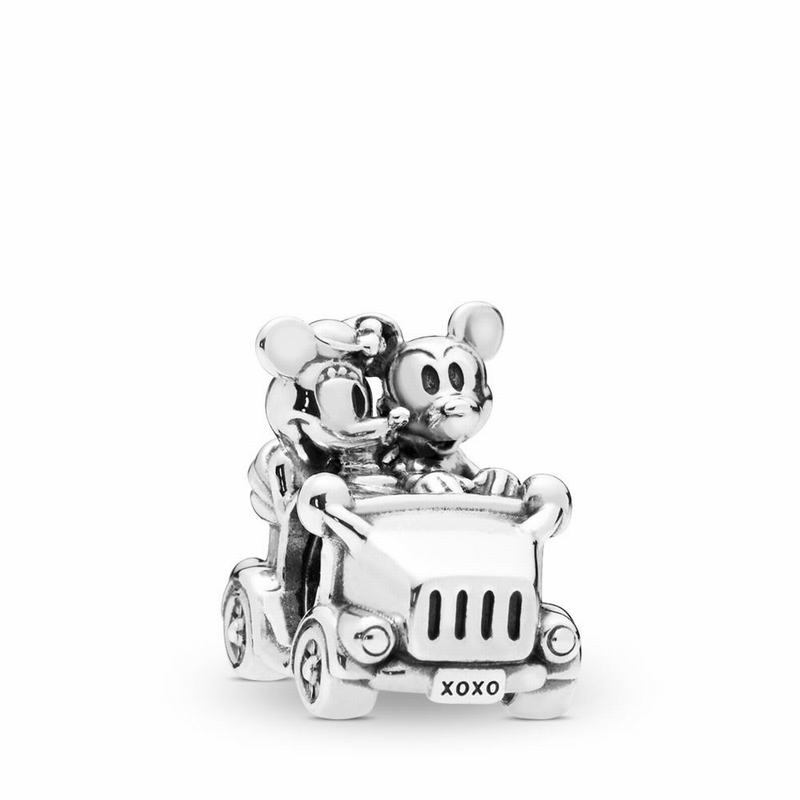 Talismane Pandora Disney Minnie Mouse & Mickey Mouse Car Argint (Fh7Ymyqc)